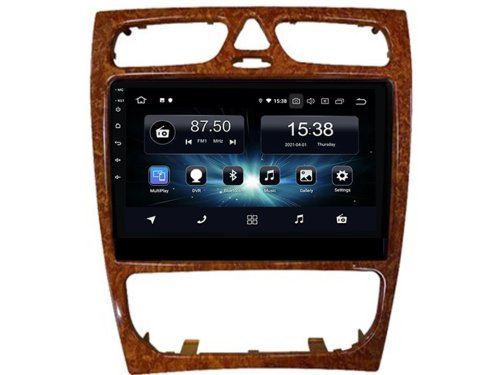 Штатная магнитола FORS.auto M150 для Mercedes Benz C-Class (W203)/CLK-Class (W209) (9 inch, wooden) 2002-2006