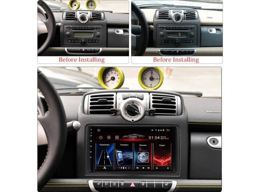 Штатная магнитола FORS.auto M200 для Smart Fortwo (9 inch) 2005-2010