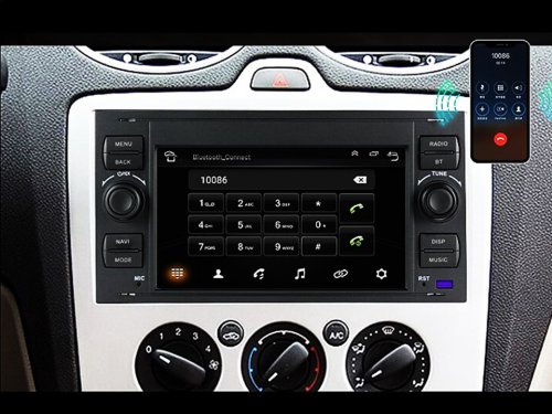 Штатна магнітола FORS.auto M100 для Ford Focus/Mondeo/S-Max/C-Max/Kuga/Fiesta/Fusion (7 inch, black) 2005-2007