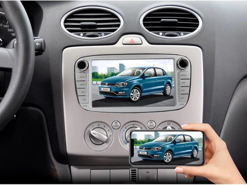 Штатная магнитола FORS.auto M100 для Ford Focus/Mondeo/S-Max/C-Max/Kuga/Fiesta/Fusion (7 inch, silver) 2007-2011