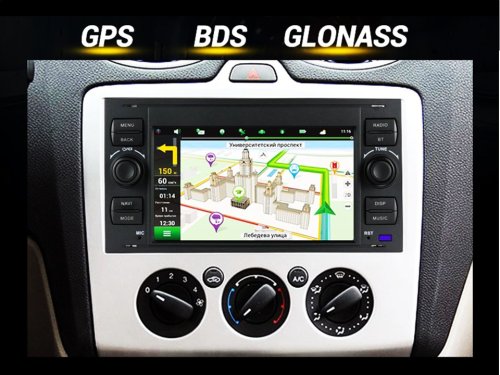 Штатная магнитола FORS.auto M150 для Ford Focus/Mondeo/S-Max/C-Max/Kuga/Fiesta/Fusion (7 inch, black) 2005-2007