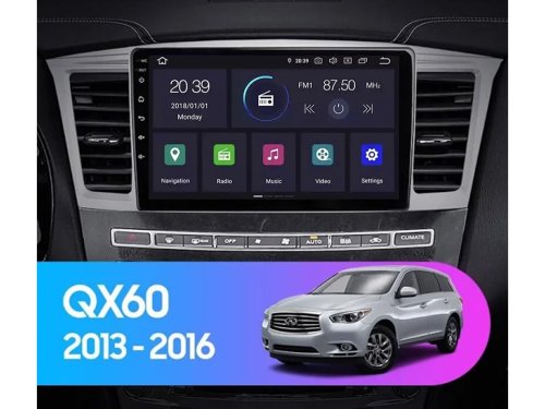 Штатная магнитола FORS.auto M300 для Infiniti QX60 (9 inch, silver) 2013-2016