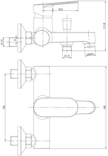 Душевая система Imprese SET20230604