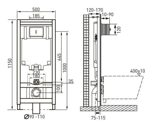 Набор инсталляционный Imprese Jess i11330+141515