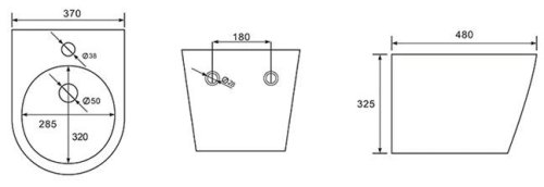 Биде подвесное Imprese Jess i11331MB