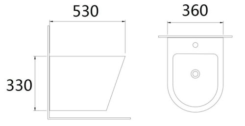 Биде подвесное Imprese Jess i11331MG