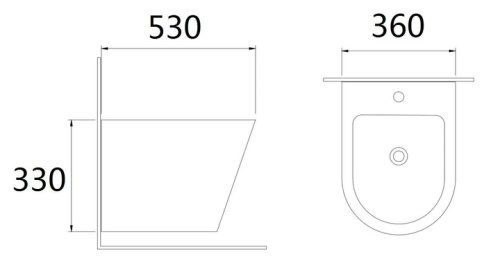 Біде підвісне Imprese Jess i11331MDG