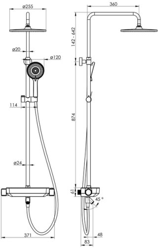 Душова система Imprese Centrum LX T-10260LX