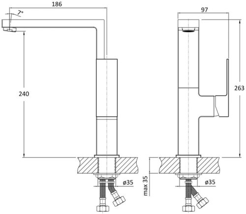 Змішувач для кухні RJ Rod RBZ091-8M