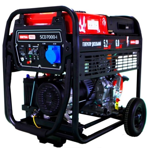 Дизельный генератор КВІТКА PRO SCD7000-I + масло (6 кВт) (110-7008)