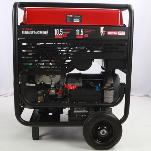 Бензиновый генератор КВІТКА PRO SC13000Е3 + масло (11.5 кВт, ~3ф, 400 В) (110-7015)