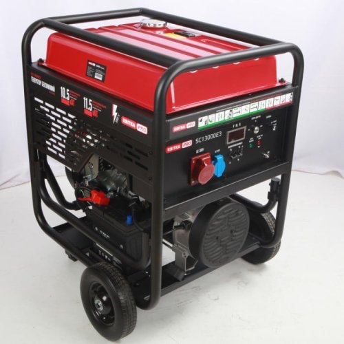 Бензиновый генератор КВІТКА PRO SC13000Е3 + масло (11.5 кВт, ~3ф, 400 В) (110-7015)