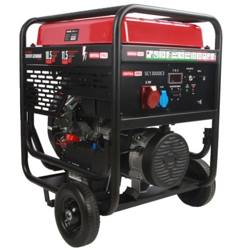 Бензиновый генератор КВІТКА PRO SC13000Е3 + масло (11.5 кВт, ~3ф, 400 В) (110-7015)