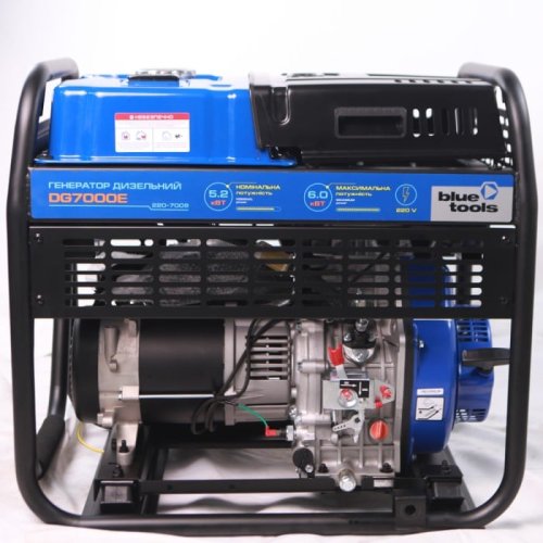 Генератор дизельный BLUETOOLS DG7000E + масло (5 кВт) (220-7008)