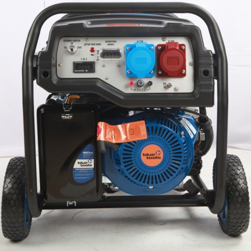 Бензиновый генератор BLUETOOLS BG8000E3 + масло (7 кВт, ~3ф, 400 В) (220-7006)