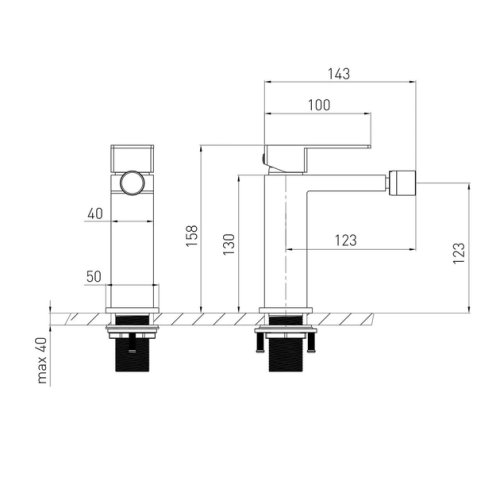 Змішувач для біде Volle Pardo 1548.020102