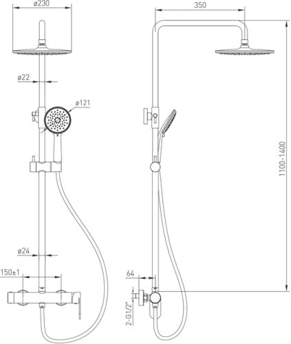 Душова система Volle Sistema E 1580.091101