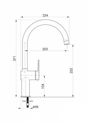 Змішувач для кухні Volle Libra 1521.110101