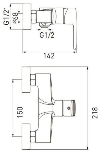 Змішувач для душу Volle Fiesta 1534.100101