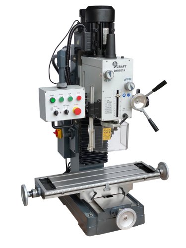 Сверлильно-фрезерный станок 9craft DM45GTA с автоподачей фрезерной головы и нарезкой резьб