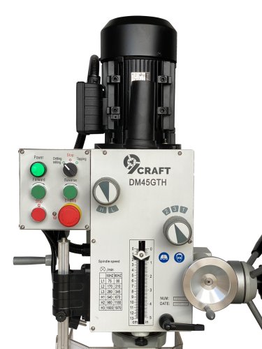 Сверлильно-фрезерный станок 9craft DM45GTH на колонне с нарезкой резьб