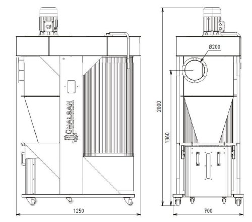 Аспірація-циклон Unalsan UNS 421