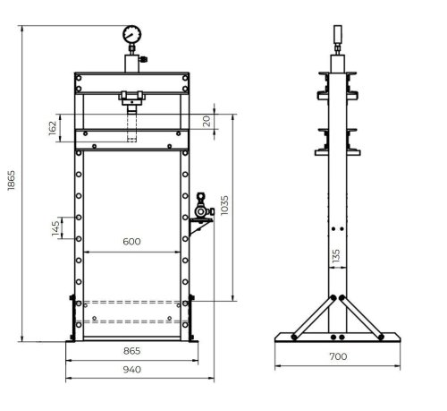 Пресс гидравлический Holzmann WP30ECO