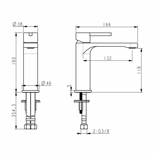 Смеситель для умывальника Devit Laguna 84111110