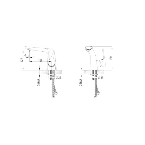 Смеситель для умывальника Devit Optima 44311130