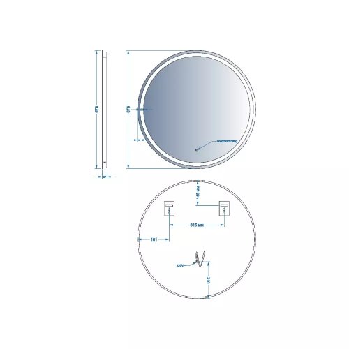 Зеркало Devit AllRound 5501070
