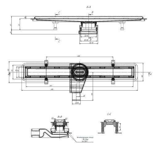Душевой канал Devit D-Line 65010215