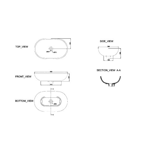 Умывальник Devit Ovale 1510136