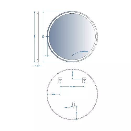 Зеркало Devit AllRound 5501080