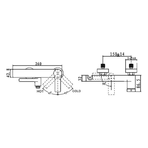 Смеситель для ванны Devit City 16013160
