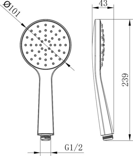 Комплект смесителей для ванны Devit Project 47565147