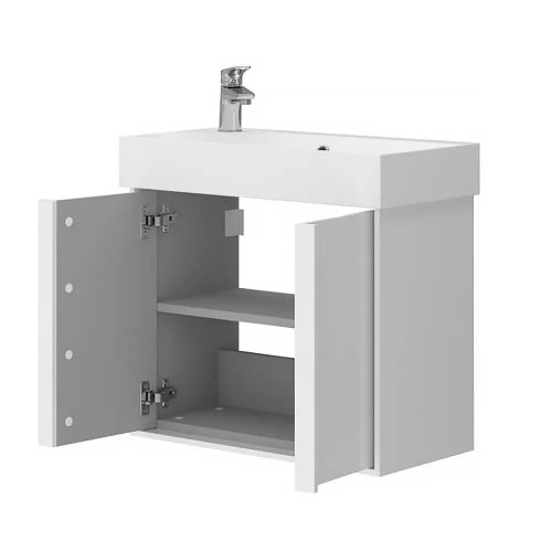 Тумба с умывальником Devit Quadra 083065W