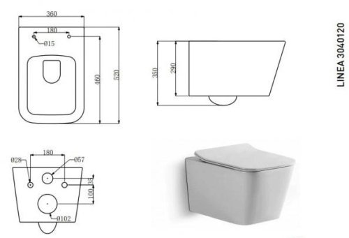 Унитаз + инсталляция Devit 90.211+ 3040120