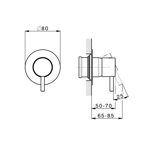 Смеситель скрытого монтажа Devit Art 15017140B