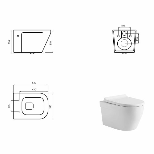 Унітаз підвісний Devit Up 3020120