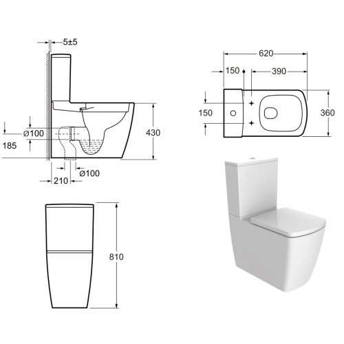 Унитаз-компакт Devit Country 2.0 3010125