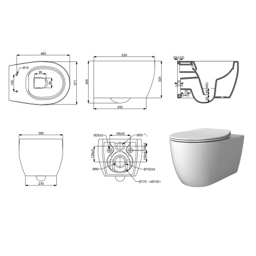 Унитаз подвесной Devit Acqua New 3020155