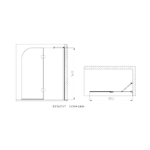 Шторка для ванны Devit Quest New FEN0797