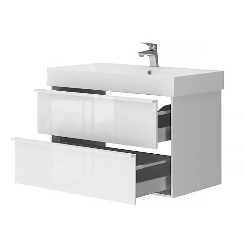 Тумба с умывальником Devit Quadra 083085W