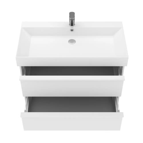 Тумба с умывальником Devit Quadra 083085WB