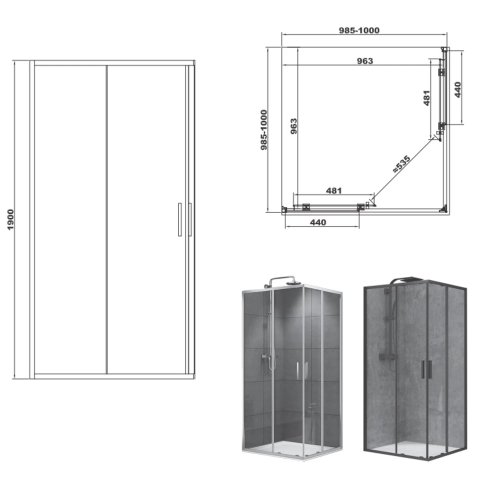 Душевая кабина Devit Art 2.0 FEN2240B