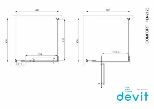 Душевая кабина Devit Comfort FEN2123