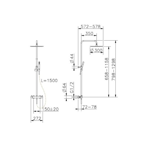 Душова система Devit Art 15020140B