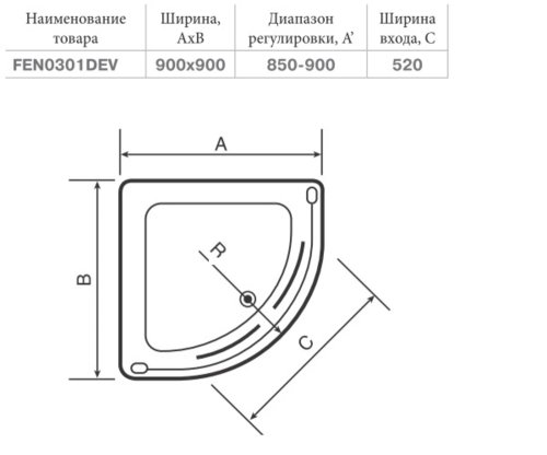 Душевая кабина Devit Nymfa FEN0301DEV