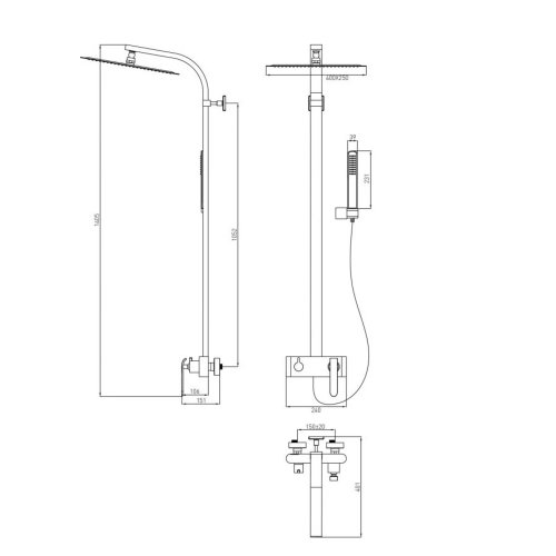 Душевая система Devit Katarina 37520148
