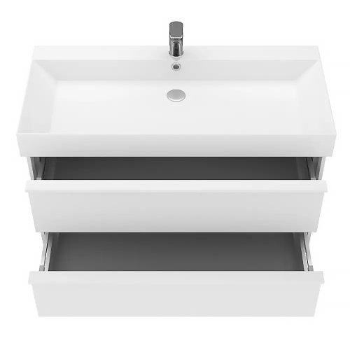 Тумба с умывальником Devit Quadra 083100WB